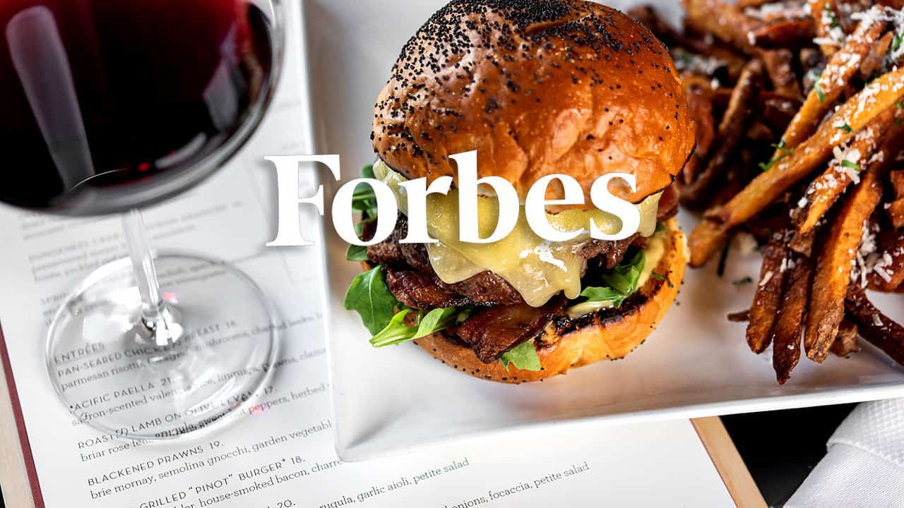 JORY Restaurant Pinot Burger Featured In Forbes Magazine