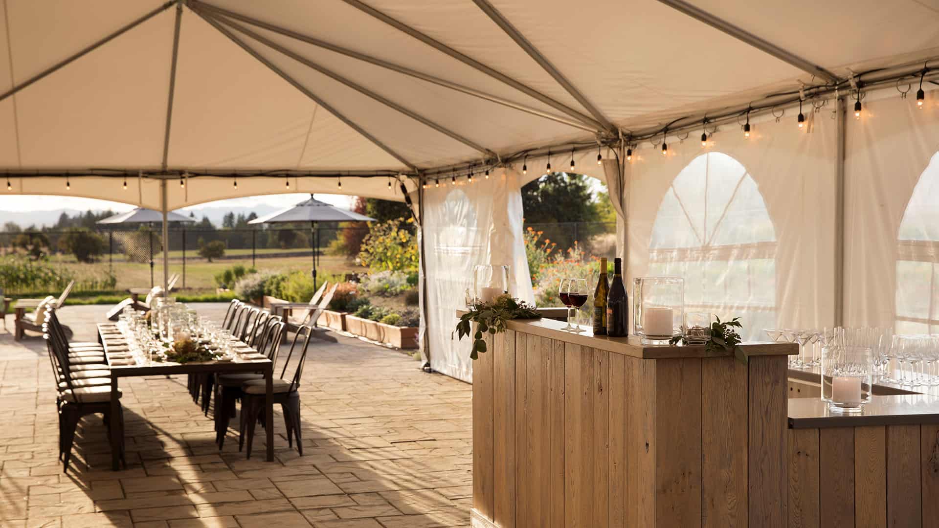 Chefs Garden Outdoor Venue Event Tent