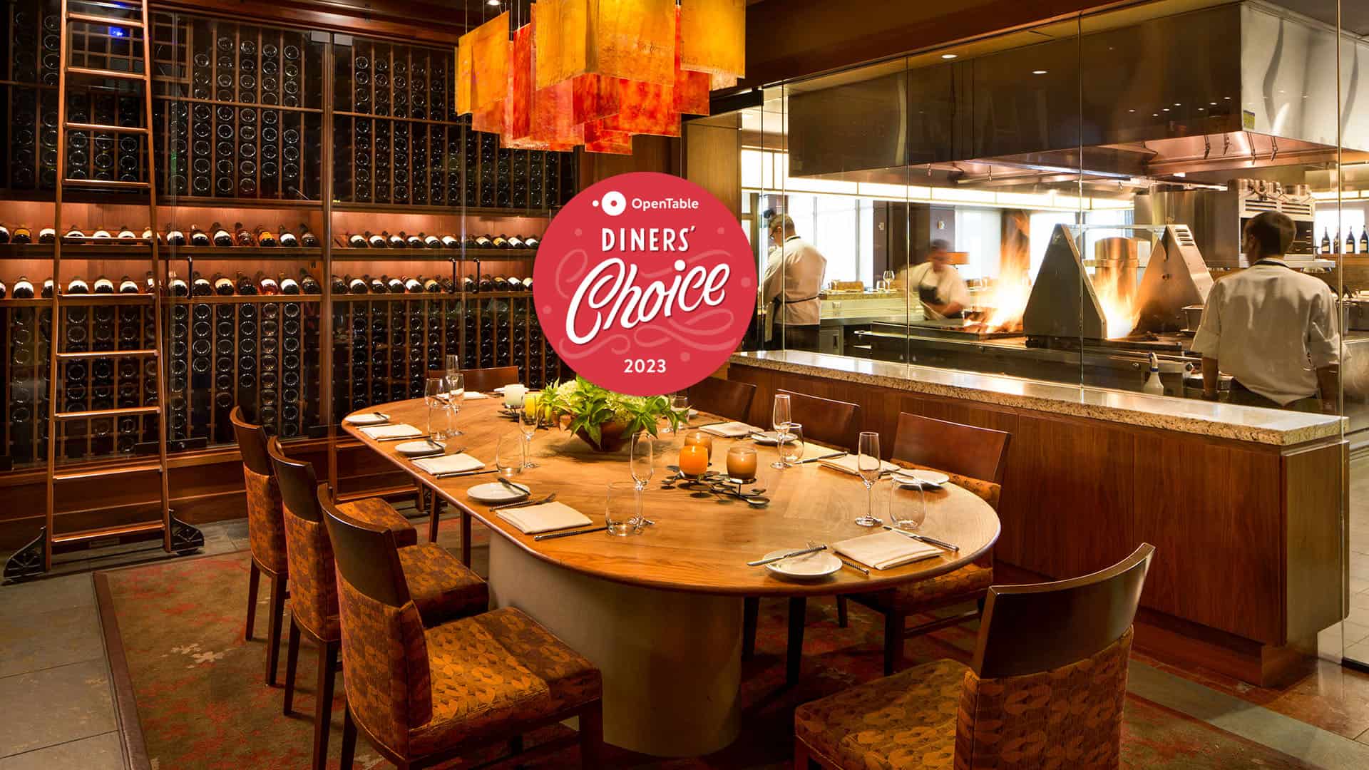 JORY Restaurant Diners' Choice OpenTable Award 2023